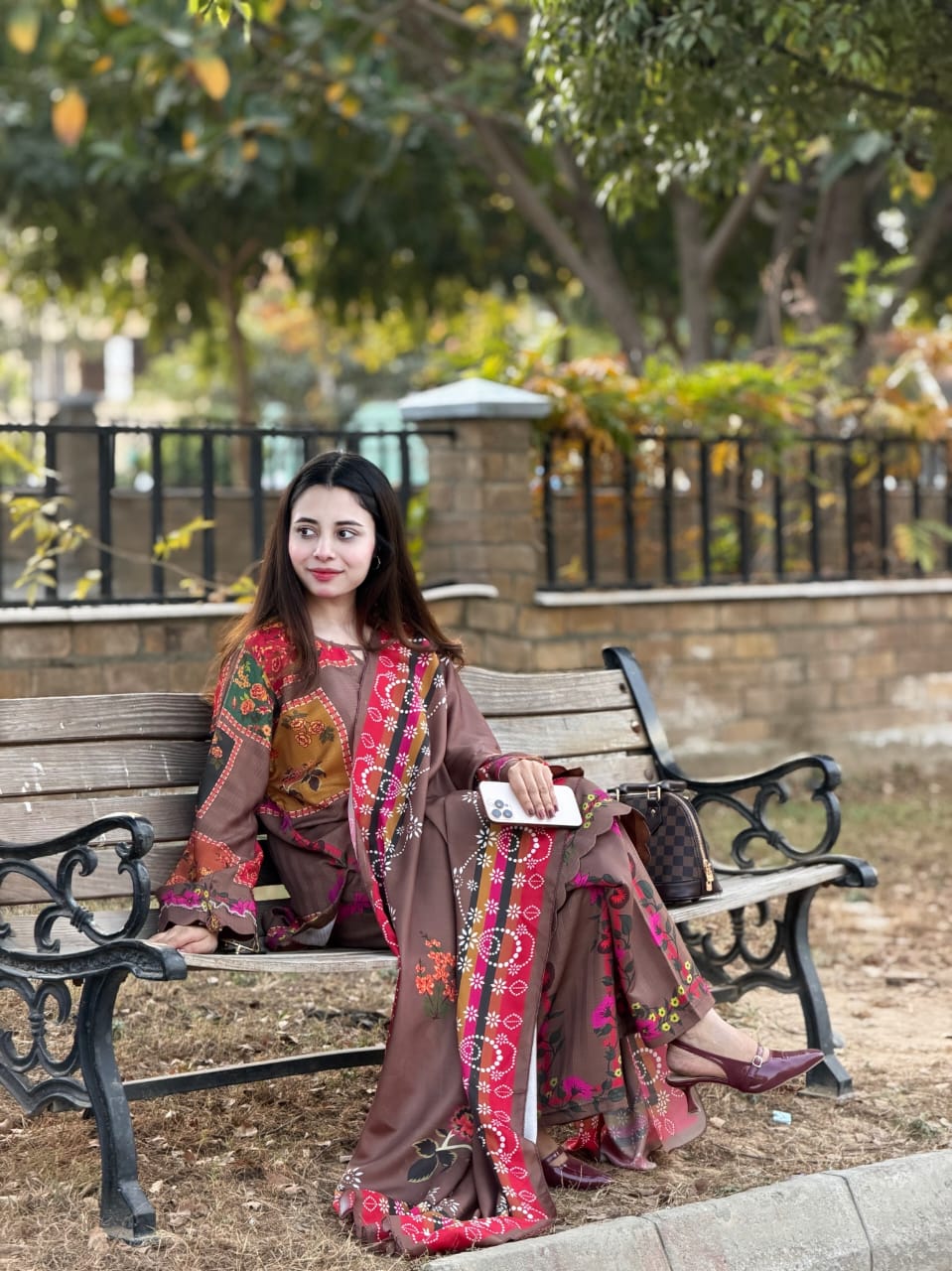 Jacquard Viscose Printed-3PC