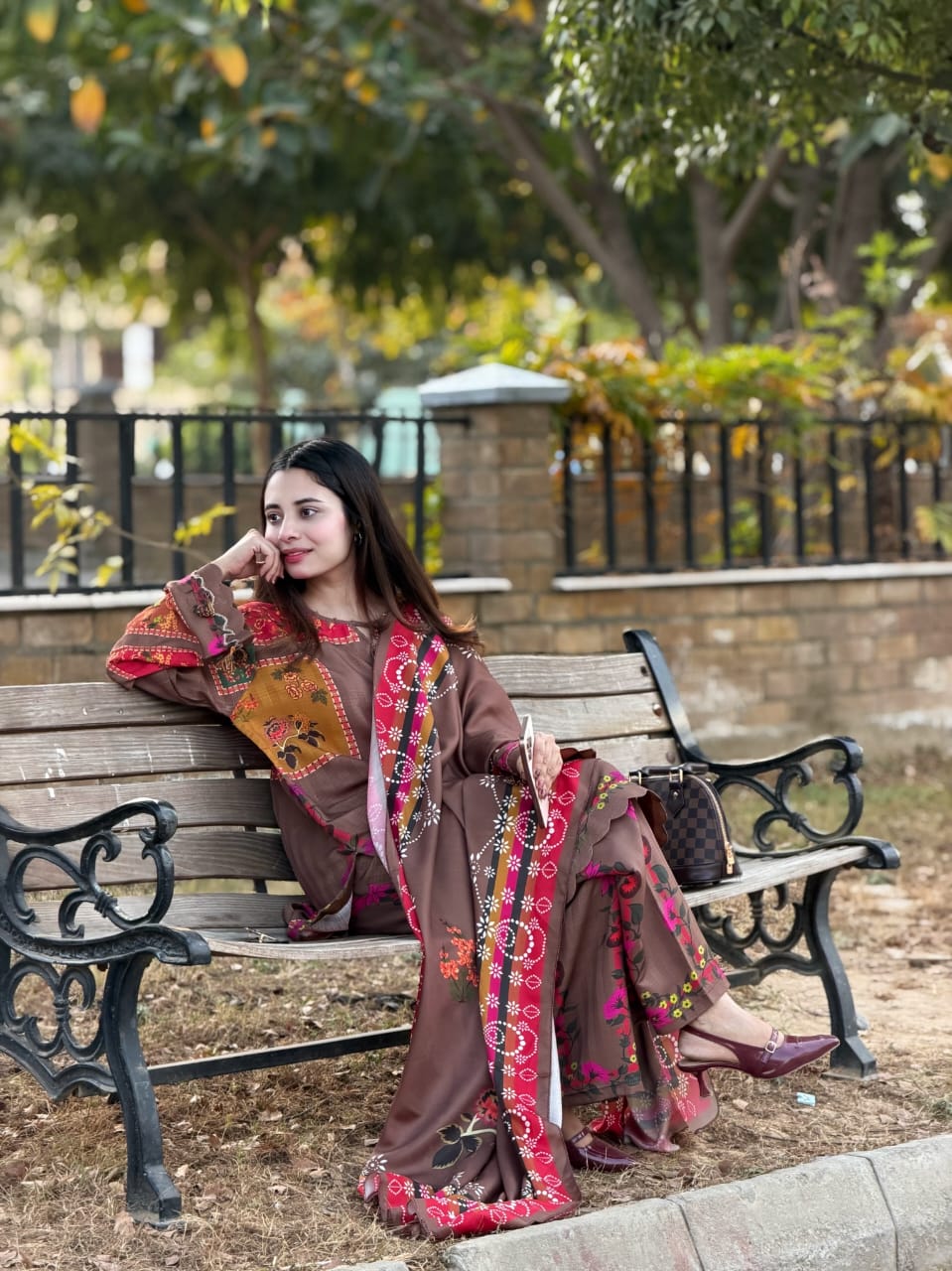 Jacquard Viscose Printed-3PC