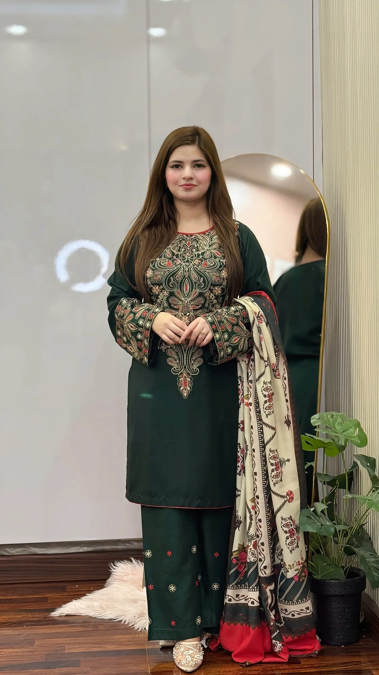 Linen Embroidered-3PC
