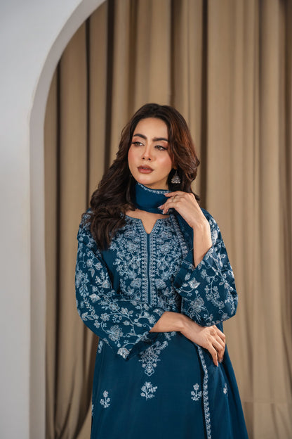 Linen Embroidered-3PC