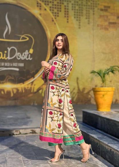 Poly Lawn Printed 2-PC