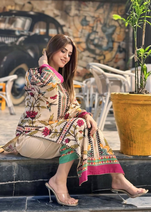 Poly Lawn Printed 2-PC