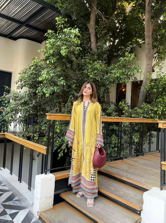 Poly Lawn Printed 2-PC