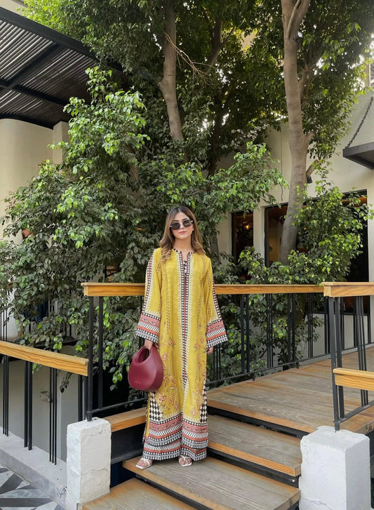 Poly Lawn Printed 2-PC