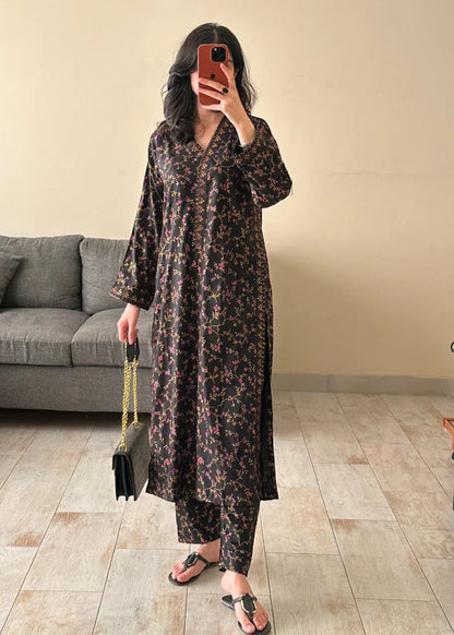 Linen Embroidered-2PC