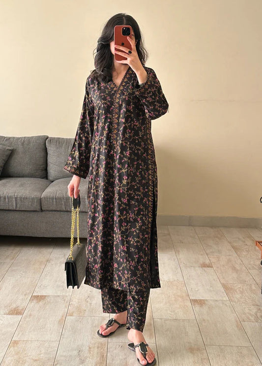 Linen Embroidered-2PC