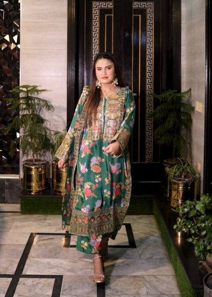 Charmuse/Shamooz Embroidered-3PC
