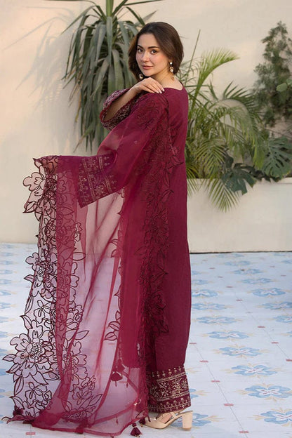 ZAREEN 3PC - EMBROIDERED DRESS