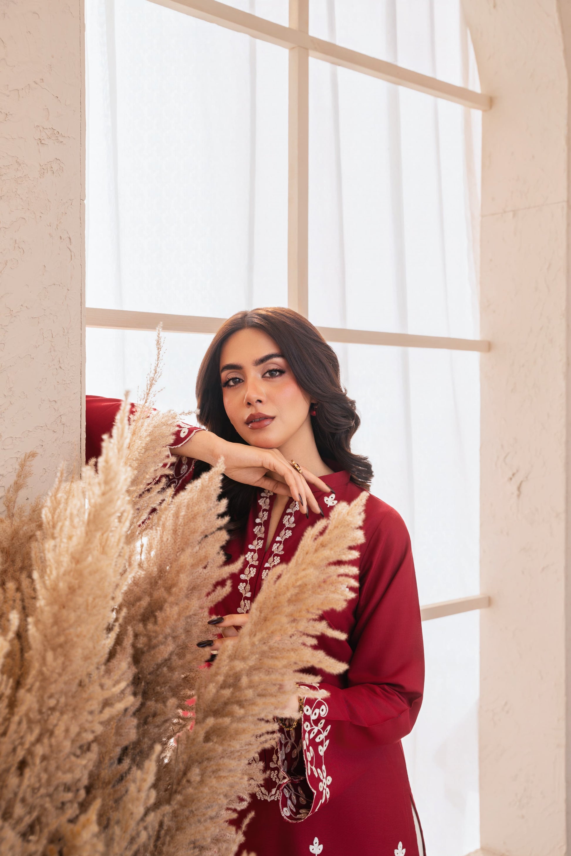 Linen Embroidered-2PC