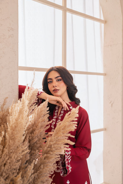 Linen Embroidered-2PC