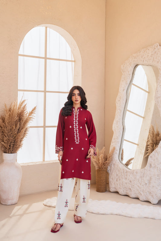 Linen Embroidered-2PC