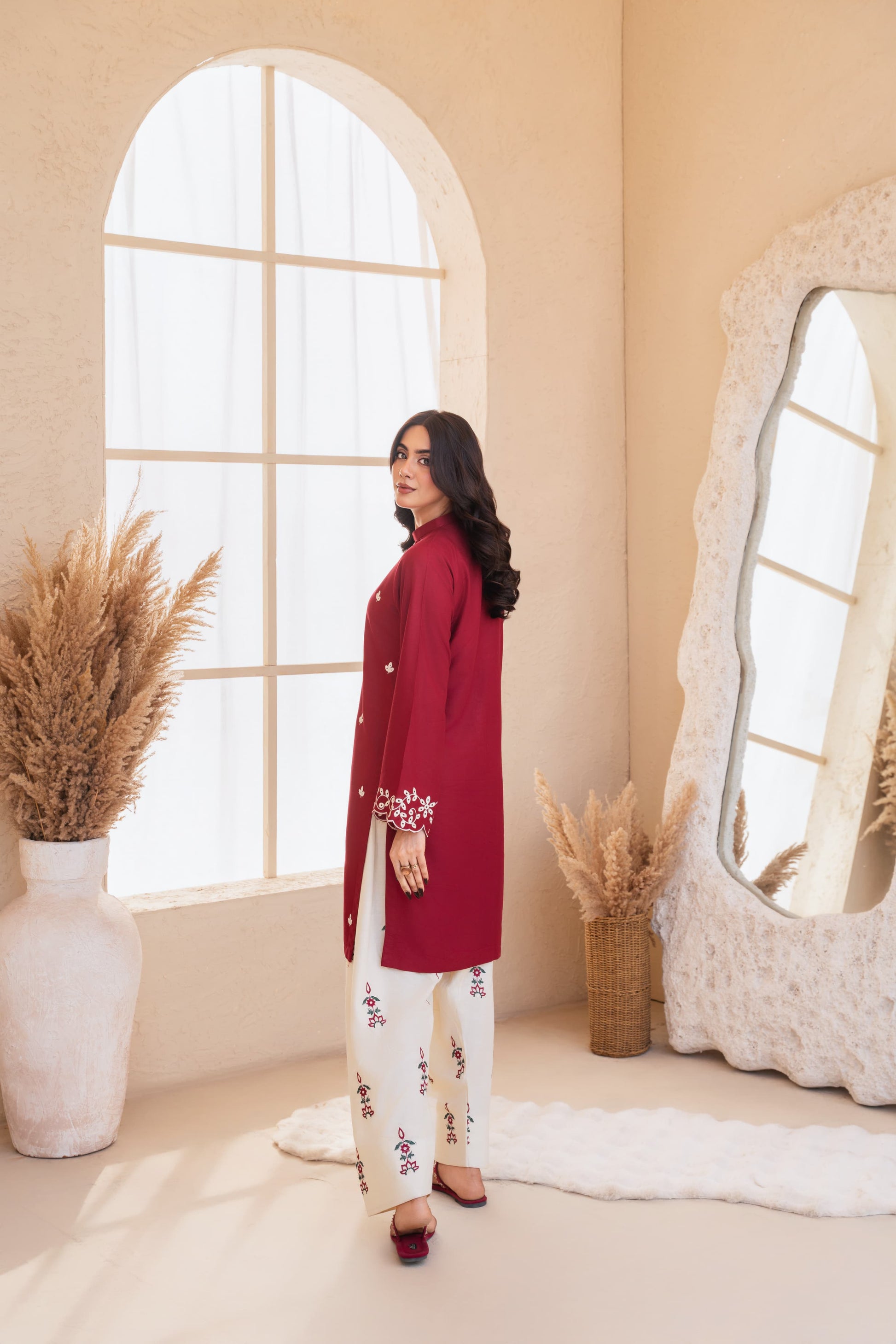 Linen Embroidered-2PC
