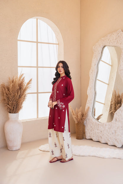 Linen Embroidered-2PC