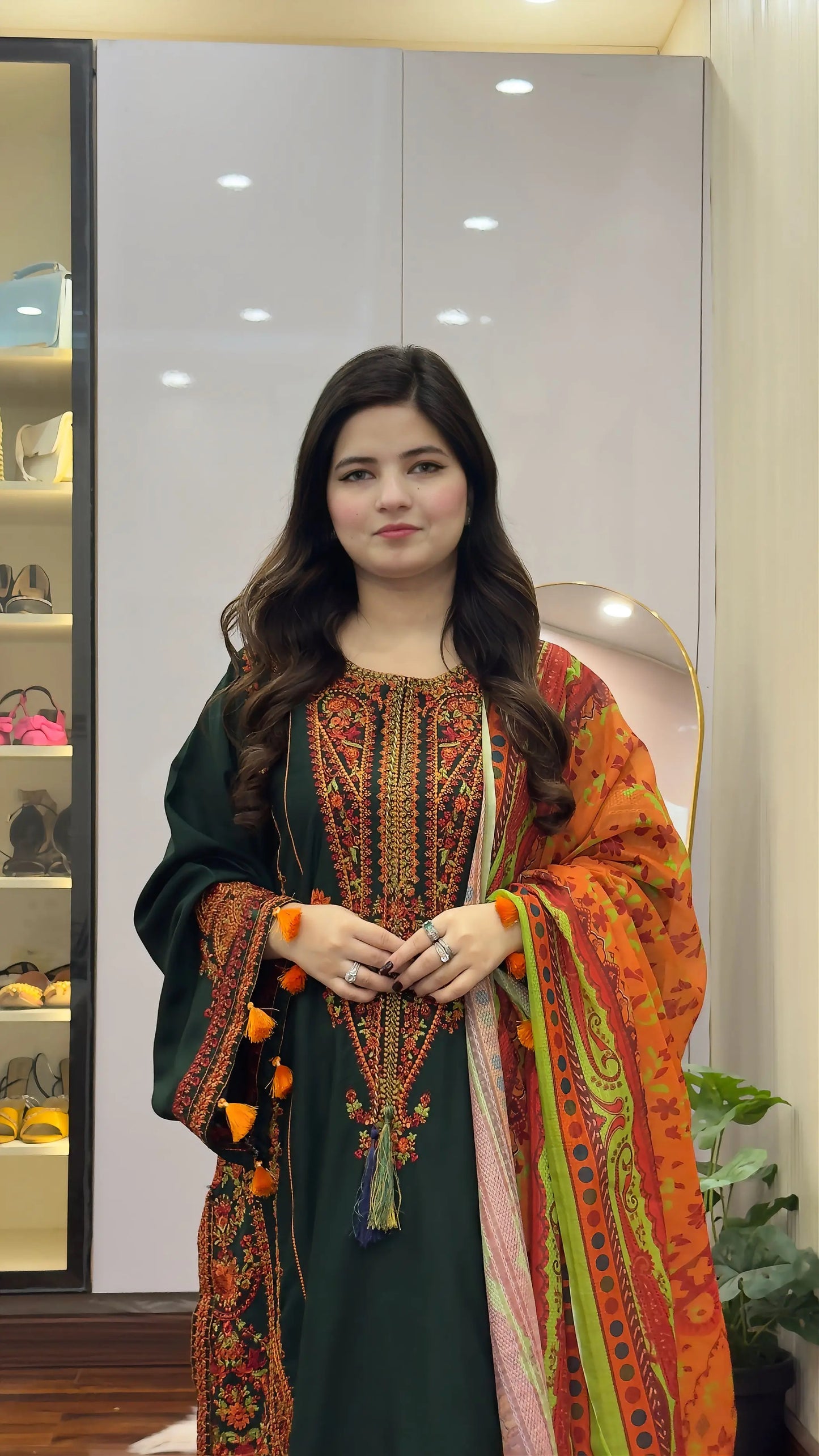 Linen Embroidered 3-PC