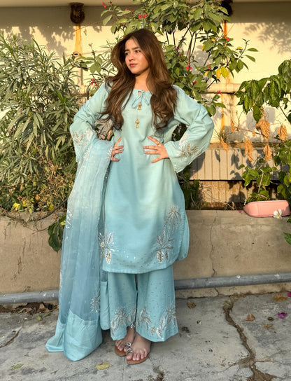Cotton Lawn Embroidered 3-PC