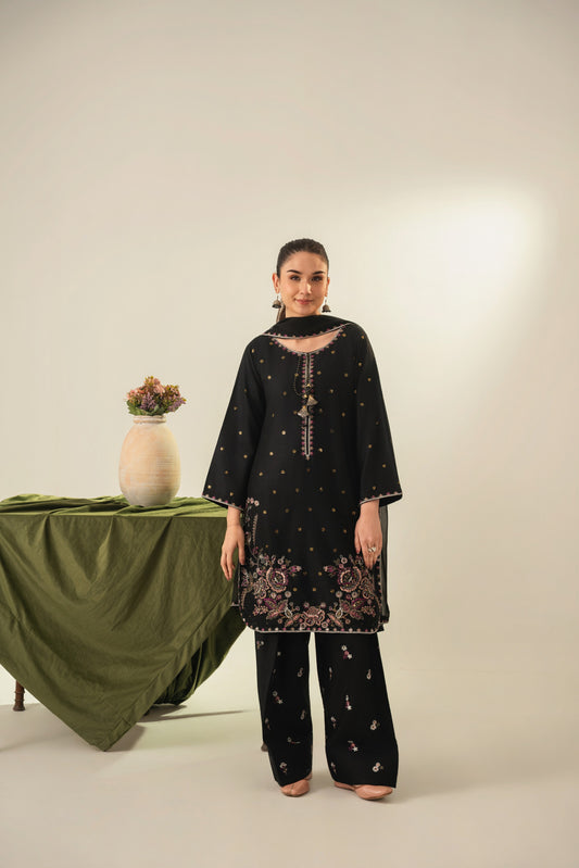 Linen Embroidered-3PC